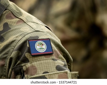 Flag Belize On Military Uniform Belize Stock Photo 1537144721 ...