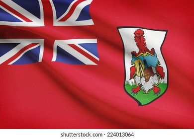 Flag blowing in the wind series - Bermuda