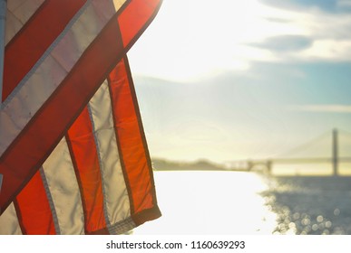 The flag and the bridge