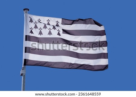 The flag of Brittany is called the Gwenn-ha-du, which means white and black in Breton.