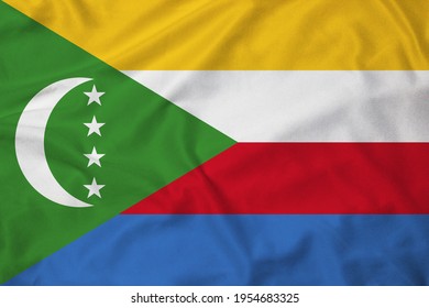 Flag of Comoros with texture