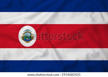 Flag of Costa Rica with texture