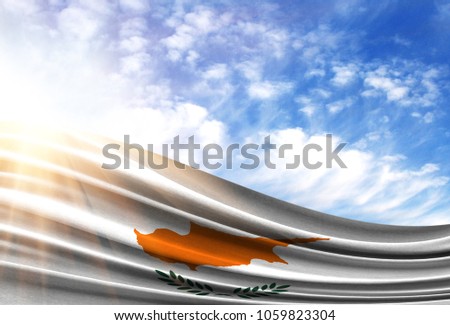 flag of Cyprus in the sun