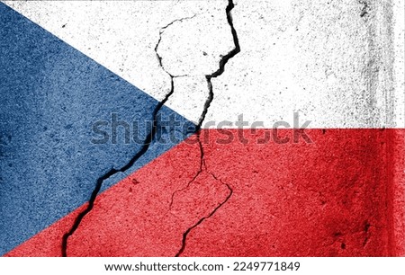 The flag of the Czech Republic or flag of Czechia, or Czech Flag  Сток-фото © 