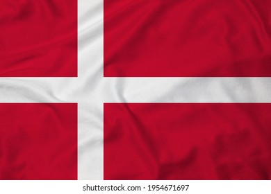 Flag of Denmark with texture