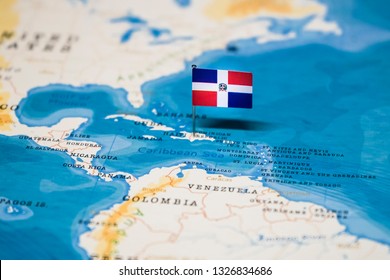 World Map Dominican Republic Flag Dominican Republic World Map Stock Photo (Edit Now) 1326834686