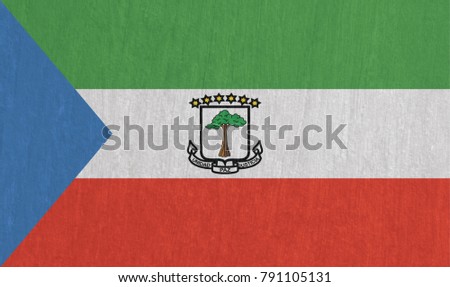 Flag EquatorialGuinea Wood