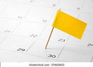 Flag The Event Day Or Deadline On Calendar 2022 - Time, Page, Design, Background, Timeline, Management, Concept, Background