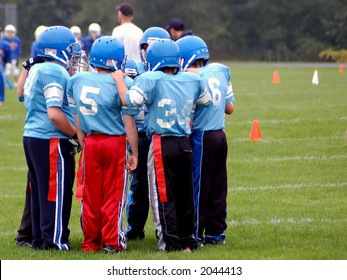 Flag Football Huddle