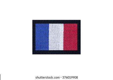 Flag Of France Embroidered Badge