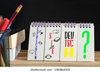 Flag of Germany, German language course and German translation do you speak German?