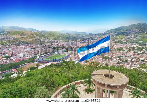 Flag Honduras Tegucigalpa Stock Photo (Edit Now) 1163495521