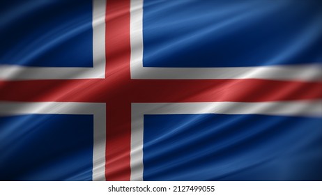 flag of Iceland. Iceland flag of background. A close up of the Icelandic flag.