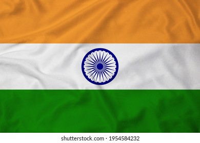 Flag of India with texture