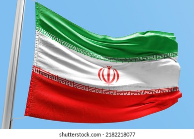 The Flag Of Iran Islamic Republic Of Iran Illustration