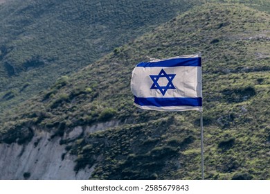 La bandera Israel en