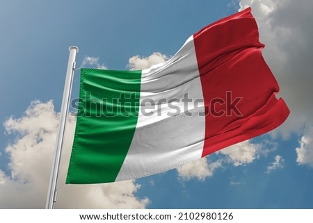 The flag of Italy (Italian: Bandiera d'Italia) Giorgia Meloni