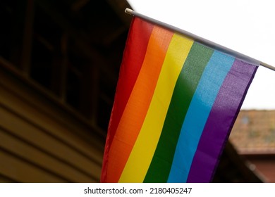 Flag LGTB With Its Rainbow Colors
