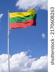 flag of Lithuania flying in the wind