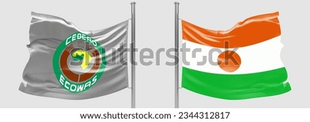 flag Niger and Economic Community of West African States