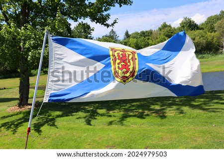 Flag of Nova Scotia province Canada.