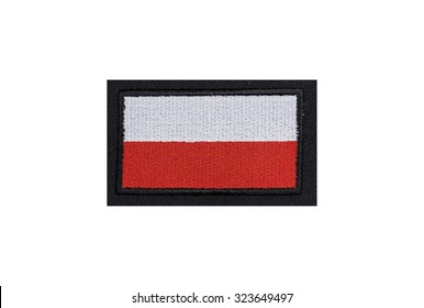 Flag Of Poland Embroidered Badge