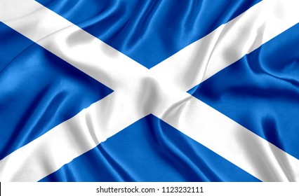 Flag Of Scotland Silk