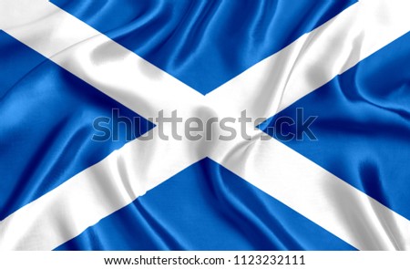 Flag of Scotland silk