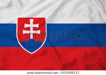 Flag of Slovakia with texture