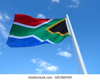 The Flag Of South Africa, South African Rainbow Flag,  Adopted On 27 April 1994, At The Beginning Of South Africa's 1994 General Election, To Replace The Flag That Had Been Used Since 1928.