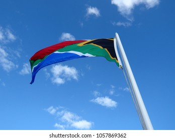 The Flag Of South Africa, South African Rainbow Flag,  Adopted On 27 April 1994, At The Beginning Of South Africa's 1994 General Election, To Replace The Flag That Had Been Used Since 1928.