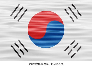 Flag South Korea On Water Stock Photo 116120176 | Shutterstock