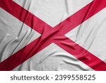 Flag of state Alabama, fabric flag
