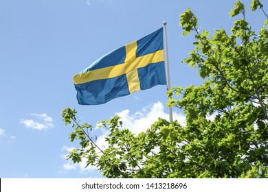 The flag of Sweden (Swedish: Sveriges flagga) consists of a yellow or gold Nordic Cross.