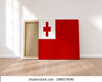 Flag Of Tonga In Photo Frame.