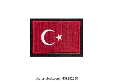 Flag Of Turkey Embroidered Badge