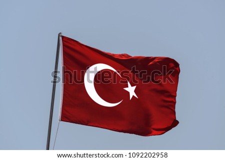 Similar – Image, Stock Photo Fluttered in Turkey Flag