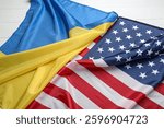 flag of Ukraine and the United States of America