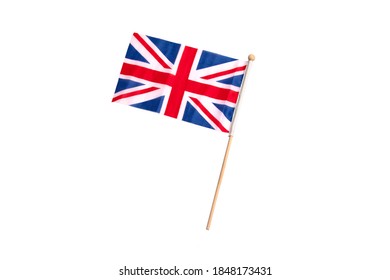 Flag Of The United Kingdom, British Flag, On A White Background
