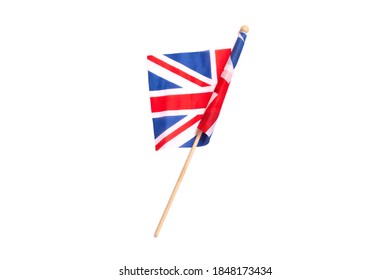 Flag Of The United Kingdom, British Flag, On A White Background
