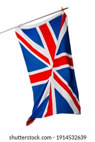 Flag of the United Kingdom isolated on white background