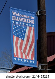 drapeau Bienvenue à Hawkins, Texas