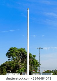 Flagpole before being used for ceremonial activities