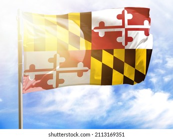 Flagpole Flag State Maryland Stock Photo 2113169351 | Shutterstock