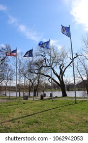 Flags Flapping on a Windy Day