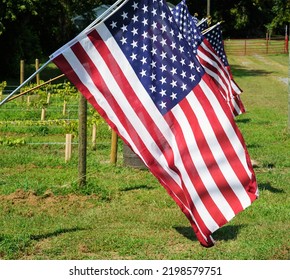 Flags Flying High On 4th July Stock Photo 2198579751 | Shutterstock