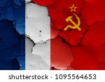 flags of France and Soviet Union