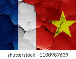 flags of French Indochina and North Vietnam