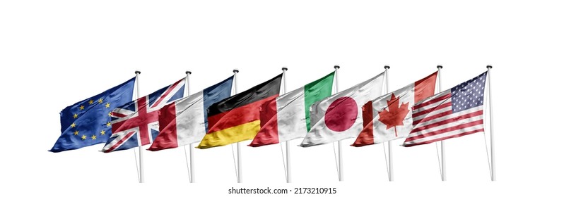 Flags The Group Of Seven (G7)