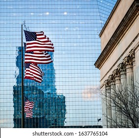 Flags Near 30th Street Station